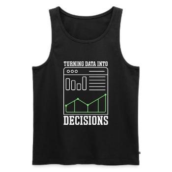 Accounting Secretary of Accountants Accounting - Men's Premium Organic Tank Top - black - Front - AI Model Male 178 light (178cm)