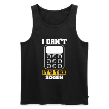 Accounting Secretary of Accountants Accounting - Men's Premium Organic Tank Top - black - Front - AI Model Male 178 light (178cm)