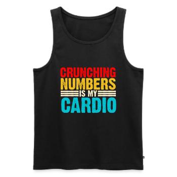 Accounting Secretary of Accountants Accounting - Men's Premium Organic Tank Top - black - Front - AI Model Male 178 light (178cm)