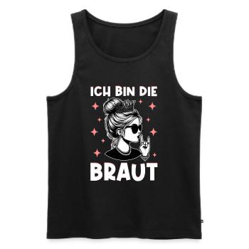 The Bride Funny Bachelorette Party Maid of Honor - Men's Premium Organic Tank Top - black - Front - Michal (187cm)