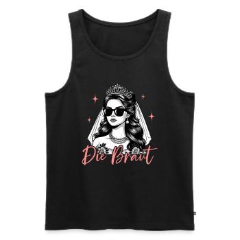 The Bride Funny Bachelorette Party Maid of Honor - Men's Premium Organic Tank Top - black - Front - Michal (187cm)