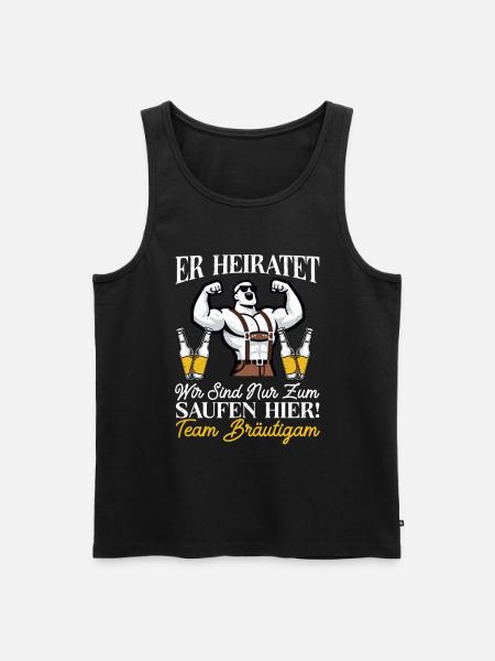 Le marié Funny EVJ - Débardeur bio Premium Homme - noir