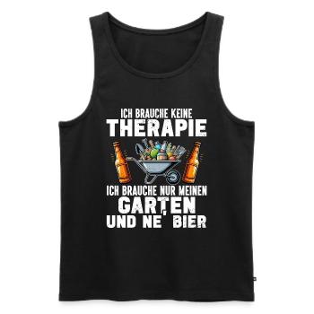 Beer Garden Gardening Allotment Gardener Gardener - Men's Premium Organic Tank Top - black - Front - Michal (187cm)