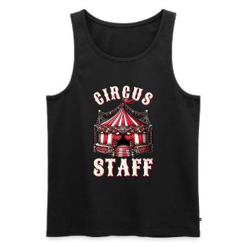 Personnel de cirque Carnaval costumé Événement de cirque - Débardeur bio Premium Homme - noir - Devant - Michal (187cm)