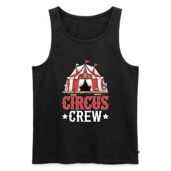 Personnel de cirque Carnaval costumé Événement de cirque - Débardeur bio Premium Homme - noir - Devant - Michal (187cm)