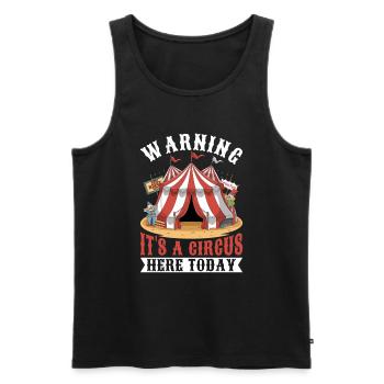 Personnel de cirque Carnaval costumé Événement de cirque - Débardeur bio Premium Homme - noir - Devant - Michal (187cm)