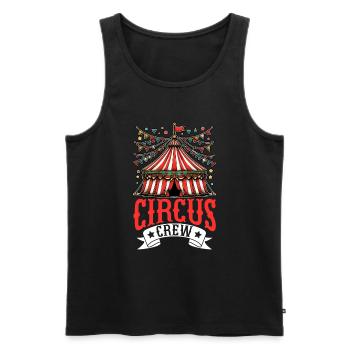 Personnel de cirque Carnaval costumé Événement de cirque - Débardeur bio Premium Homme - noir - Devant - Michal (187cm)