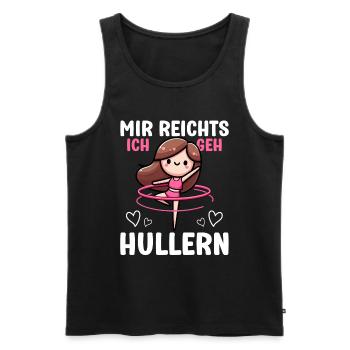 J’en ai assez, je vais à Hullern Huller - Débardeur bio Premium Homme - noir - Devant - AI Model Male 178 light (178cm)