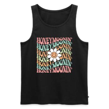 Flitterwochen Ehemann Ehefrau Paare Urlaubs - Männer Premium Bio Tank Top - Schwarz - Vorne - Michal (187cm)