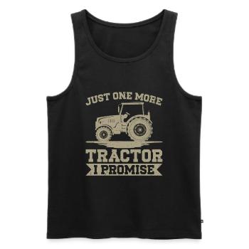 Tracteur agricole Tracteur vintage Farmers - Débardeur bio Premium Homme - noir - Devant - Michal (187cm)