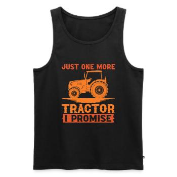 Tracteur agricole Tracteur vintage Farmers - Débardeur bio Premium Homme - noir - Devant - Michal (187cm)
