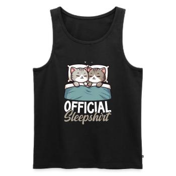 Official Sleeper American Short Lover - Men's Premium Organic Tank Top - black - Front - AI Model Male 178 light (178cm)