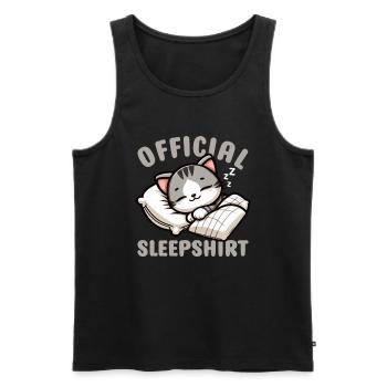 Official Sleeper American Short Lover - Men's Premium Organic Tank Top - black - Front - AI Model Male 178 light (178cm)