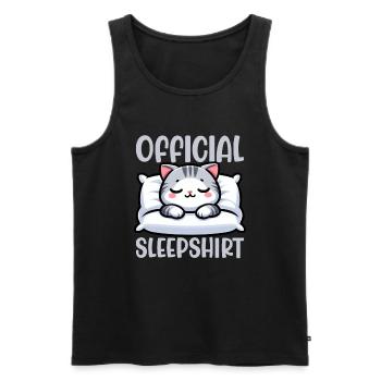 Official Sleeper American Short Lover - Men's Premium Organic Tank Top - black - Front - AI Model Male 178 light (178cm)