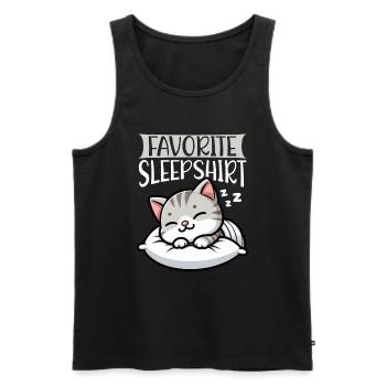 Official Sleeper American Short Lover - Men's Premium Organic Tank Top - black - Front - AI Model Male 178 light (178cm)