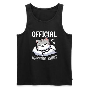 Official Sleeper American Short Lover - Men's Premium Organic Tank Top - black - Front - AI Model Male 178 light (178cm)