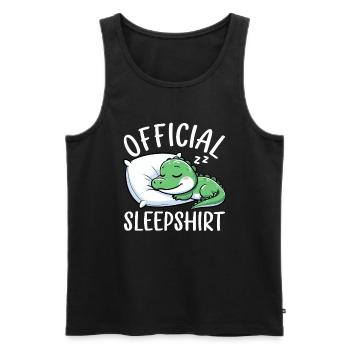 Official Sleeping House Alligator Lovers - Men's Premium Organic Tank Top - black - Front - AI Model Male 178 light (178cm)