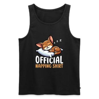 Officiel Sleeping House Abyssin Cats - Débardeur bio Premium Homme - noir - Devant - Michal (187cm)