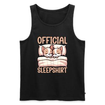 Official Sleeping House Chihuahua Dog Schlafyhead - Men's Premium Organic Tank Top - black - Front - Michal (187cm)