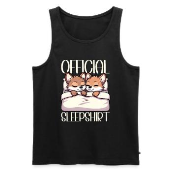 Officiel Sleeping House Coyote Lover Funny - Débardeur bio Premium Homme - noir - Devant - Michal (187cm)