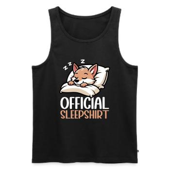 Officiel Sleeping House Coyote Lover Funny - Débardeur bio Premium Homme - noir - Devant - Michal (187cm)