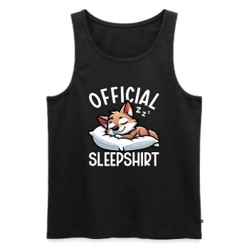 Officiel Sleeping House Coyote Lover Funny - Débardeur bio Premium Homme - noir - Devant - Michal (187cm)