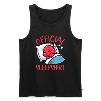 Official Sleeper Dragon Sweet Lazy - Men's Premium Organic Tank Top - black - Front - AI Model Male 178 light (178cm)