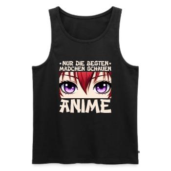 Anime Manga Otaku Japan Kawaii Waifu Anime Cosplay - Männer Premium Bio Tank Top - Schwarz - Vorne - Michal (187cm)