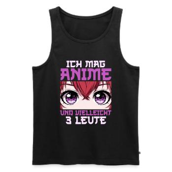 Anime Manga Otaku Japan Kawaii Waifu Anime Cosplay - Männer Premium Bio Tank Top - Schwarz - Vorne - Michal (187cm)