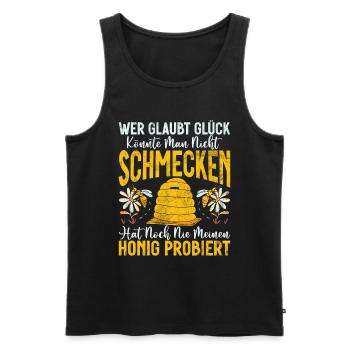 Beekeepers Bees Honey Nature Bee Whispers Beekeeping - Men's Premium Organic Tank Top - black - Front - Michal (187cm)
