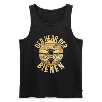Beekeepers Bees Honey Nature Bee Whispers Beekeeping - Men's Premium Organic Tank Top - black - Front - Michal (187cm)