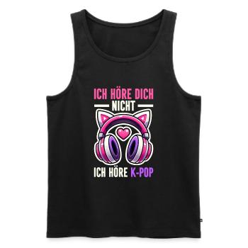 K-Pop Coréen Kpop Culture Kpop Corée du Sud Danse - Débardeur bio Premium Homme - noir - Devant - AI Model Male 178 light (178cm)