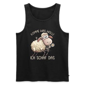 Come on, what do I want sheep that is more motivating - Men's Premium Organic Tank Top - black - Front - Michal (187cm)