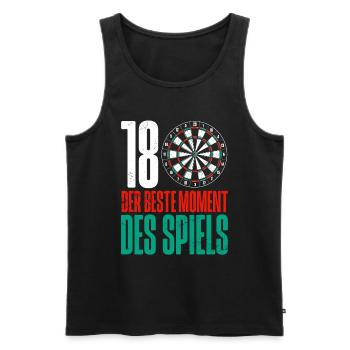 Fléchettes Jeu de fléchettes Jeu de fléchettes Jeu de fléchettes - Débardeur bio Premium Homme - noir - Devant - Michal (187cm)