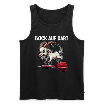 Fléchettes Jeu de fléchettes Jeu de fléchettes Jeu de fléchettes - Débardeur bio Premium Homme - noir - Devant - Michal (187cm)