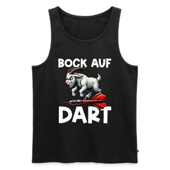 Fléchettes Jeu de fléchettes Jeu de fléchettes Jeu de fléchettes - Débardeur bio Premium Homme - noir - Devant - Michal (187cm)
