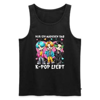 K-Pop Koreanischer Musik Kpop Fans Kdrama - Männer Premium Bio Tank Top - Schwarz - Vorne - AI Model Male 178 light (178cm)