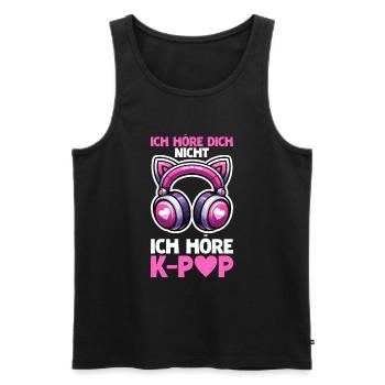K-Pop Koreanischer Musik Kpop Fans Kdrama - Männer Premium Bio Tank Top - Schwarz - Vorne - AI Model Male 178 light (178cm)