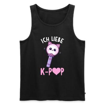 K-Pop Koreanischer Musik Kpop Fans Kdrama - Männer Premium Bio Tank Top - Schwarz - Vorne - AI Model Male 178 light (178cm)