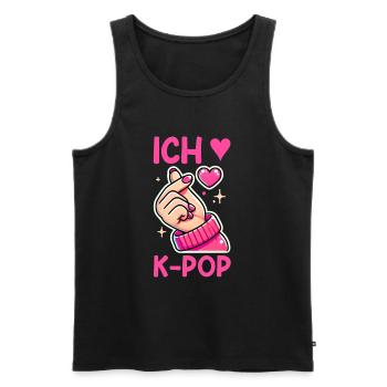 K-Pop Musique coréenne Kpop Fans Kdrama - Débardeur bio Premium Homme - noir - Devant - Michal (187cm)