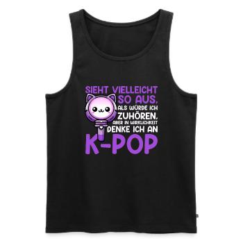K-Pop Koreanischer Musik Kpop Fans Kdrama - Männer Premium Bio Tank Top - Schwarz - Vorne - AI Model Male 178 light (178cm)