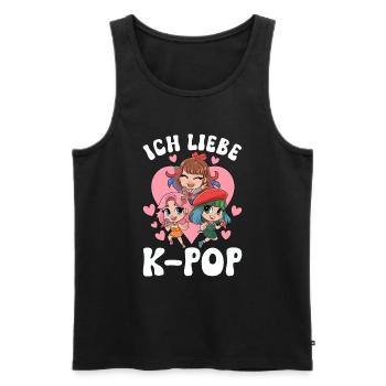 K-Pop Koreanischer Musik Kpop Fans Kdrama - Männer Premium Bio Tank Top - Schwarz - Vorne - AI Model Male 178 light (178cm)