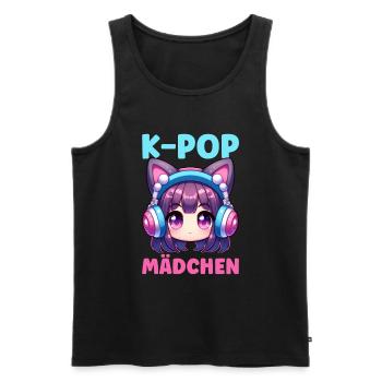 K-Pop Koreanischer Musik Kpop Fans Kdrama - Männer Premium Bio Tank Top - Schwarz - Vorne - AI Model Male 178 light (178cm)