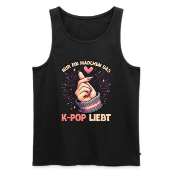 K-Pop Koreanischer Musik Kpop Fans Kdrama - Männer Premium Bio Tank Top - Schwarz - Vorne - AI Model Male 178 light (178cm)