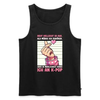 K-Pop Koreanischer Musik Kpop Fans Kdrama - Männer Premium Bio Tank Top - Schwarz - Vorne - AI Model Male 178 light (178cm)