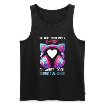 K-Pop Koreanischer Musik Kpop Fans Kdrama - Männer Premium Bio Tank Top - Schwarz - Vorne - AI Model Male 178 light (178cm)