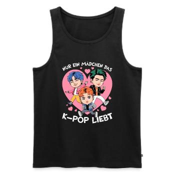 K-Pop Koreanischer Musik Kpop Fans Kdrama - Männer Premium Bio Tank Top - Schwarz - Vorne - AI Model Male 178 light (178cm)