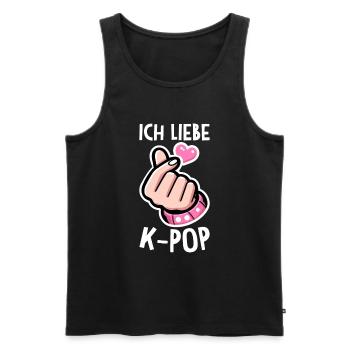 K-Pop Koreanischer Musik Kpop Fans Kdrama - Männer Premium Bio Tank Top - Schwarz - Vorne - AI Model Male 178 light (178cm)