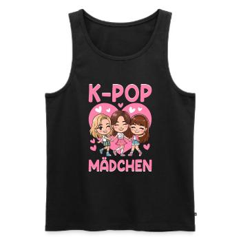 K-Pop Koreanischer Musik Kpop Fans Kdrama - Männer Premium Bio Tank Top - Schwarz - Vorne - AI Model Male 178 light (178cm)