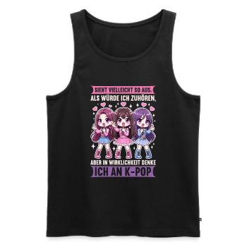 K-Pop Koreanischer Musik Kpop Fans Kdrama - Männer Premium Bio Tank Top - Schwarz - Vorne - AI Model Male 178 light (178cm)